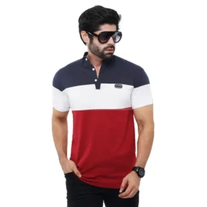 MULTICOLOUR Cotton Casual Polo Shirt for Men