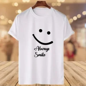 Always Smile Printed Boys T-shirt For Men